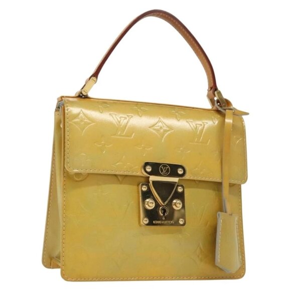 LOUIS VUITTON Monogram Vernis Spring Street Hand Bag Gris M91029 LV Auth 140066 - Picture 1 of 16